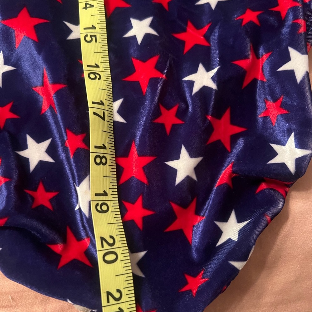 Navy Star Print One-Piece Swimsuit - Red & White Stars - Picture 14 of 16